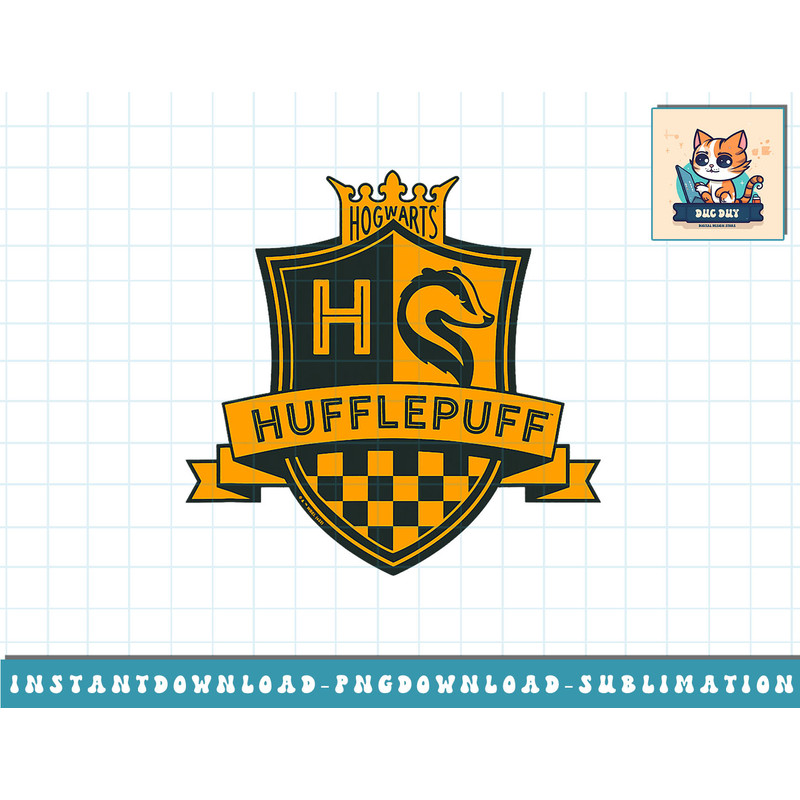 Harry Potter Deathly Hallows 2 Hufflepuff Crest Banner png, sublimate, digital download.jpg