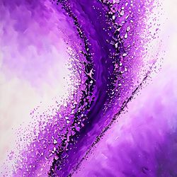 beauty of purple tones - digital art image, decor