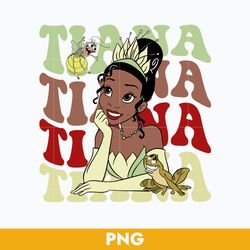 tiana princess png, disney princess png, princess family trip png digital file
