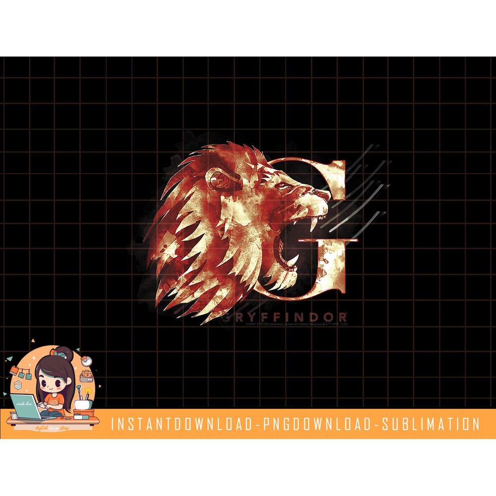 Kids Harry Potter Gryffindor House Watercolor png, sublimate, digital download.jpg