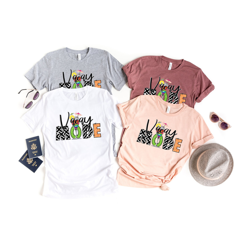 Vacation Shirt, Vacay Mode Shirt, Vacation Shirts for Women, Funny Travel Shirt, Vacay Mode, Vacation Tees,Traveler Gift,Womens Travel Shirt - 2.jpg