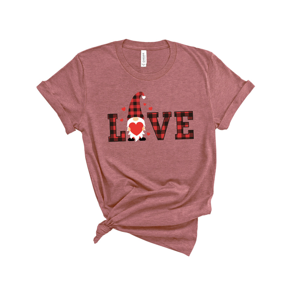 Valentine Gnomes with Love Shirt,Valentines Day Shirts For Woman,Heart Shirt,Cute Valentine Shirt,Cute Valentine Tee,Valentines Day Gift - 1.jpg
