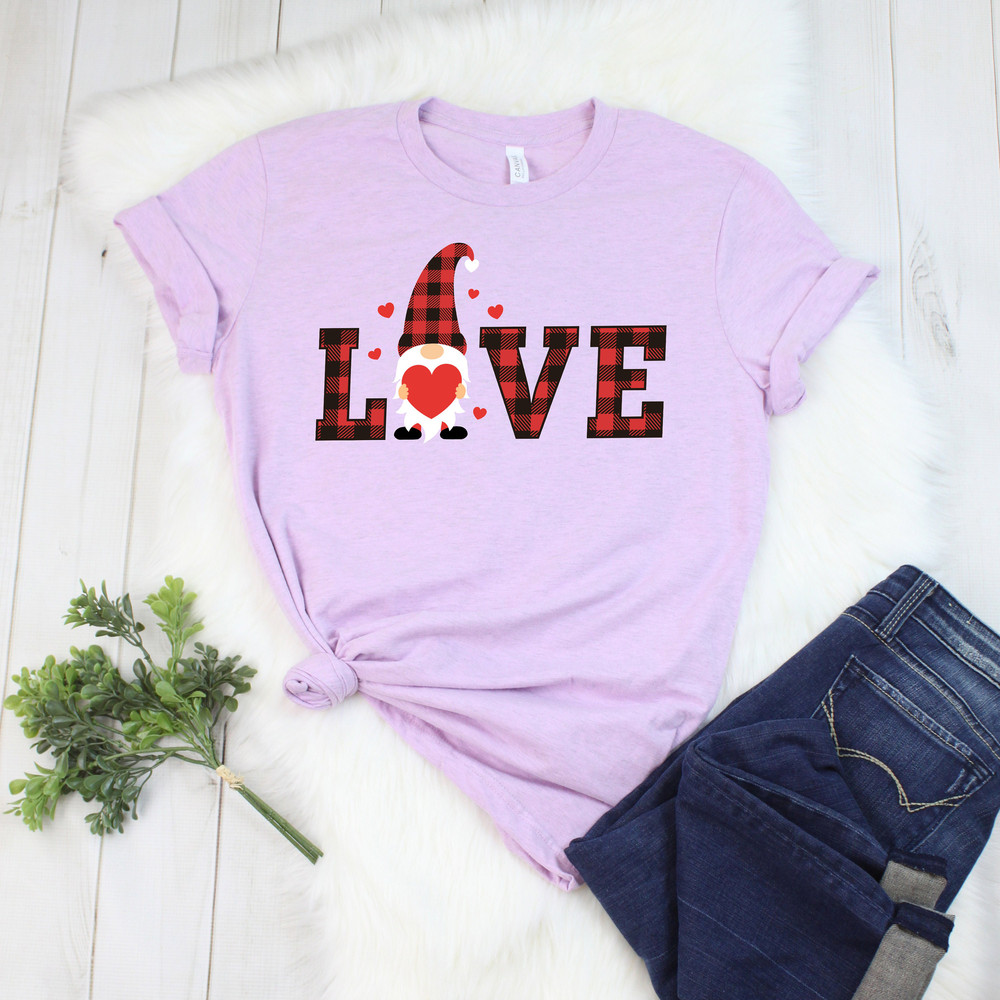 Valentine Gnomes with Love Shirt,Valentines Day Shirts For Woman,Heart Shirt,Cute Valentine Shirt,Cute Valentine Tee,Valentines Day Gift - 4.jpg
