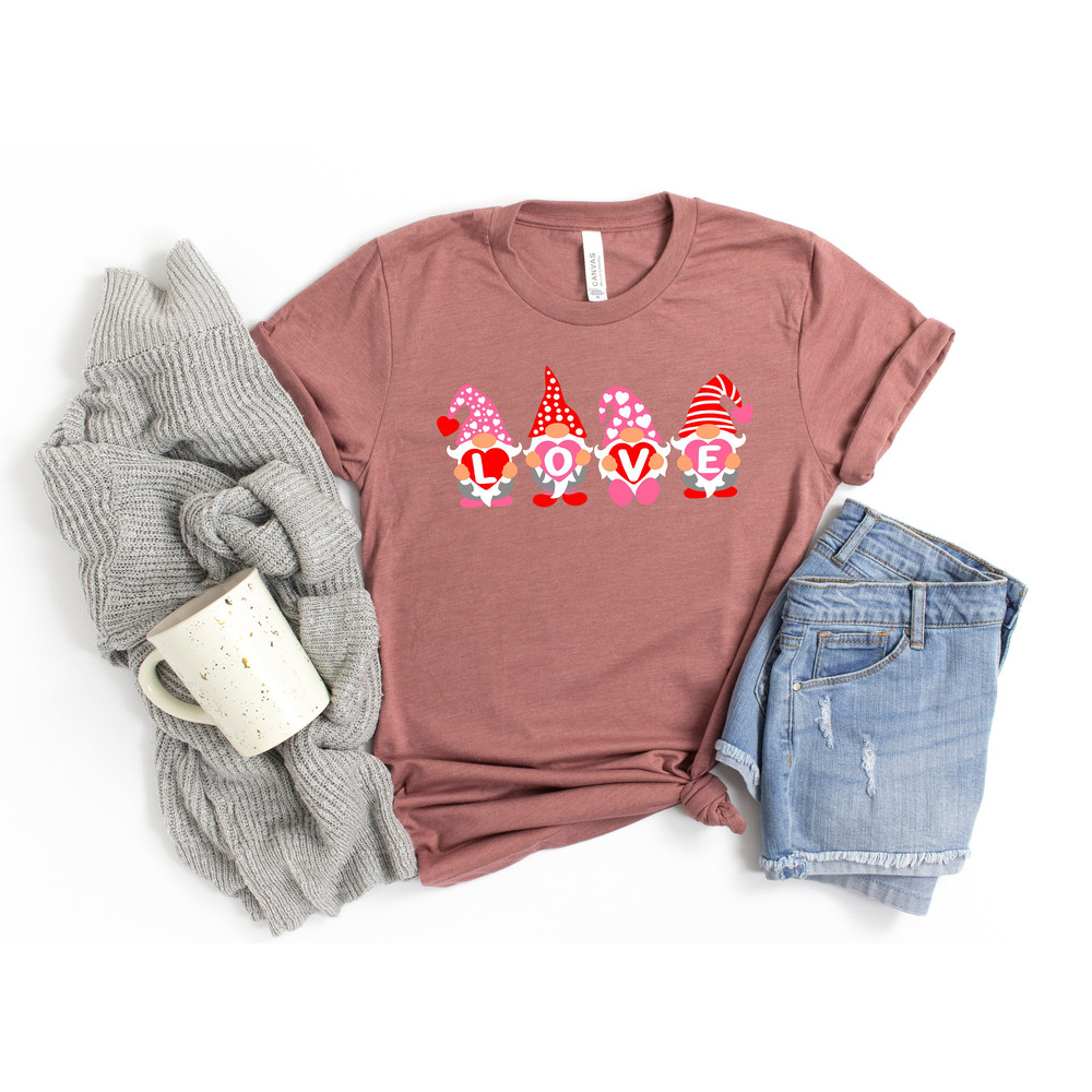 Valentine Love Gnomes with Heart Shirt,Valentines Day Shirt For Woman,Heart Shirt,Cute Valentine Shirt,Cute Valentine Tee,Valentines Day - 1.jpg