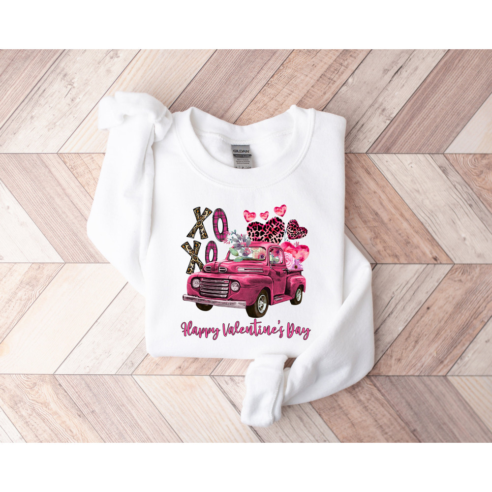 Valentine Truck Sweatshirt,Xoxo Valentines Day Shirts For Woman,Heart Shirt,Cute Valentine Shirt,Valentines Day Gift,Valentines Gift - 3.jpg