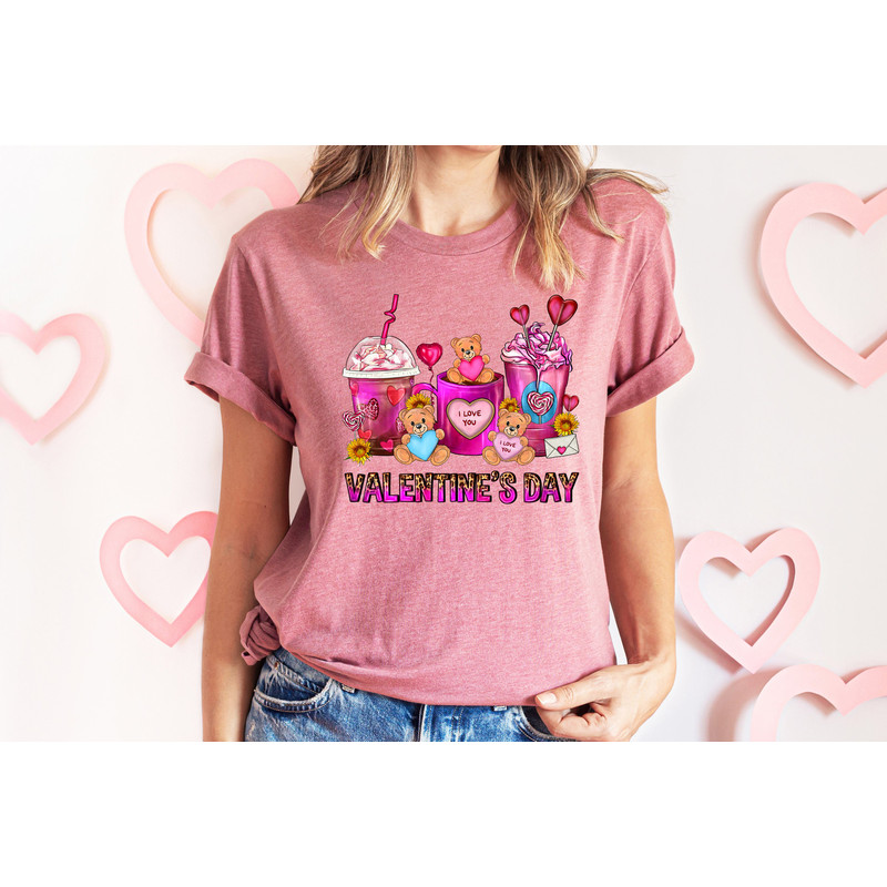 Valentines Day Coffee Cups Shirt,Valentines Day Shirts For Woman,Latte Valentine Shirt,Valentines Day Gift,Happy Valentine's Day Shirt - 3.jpg