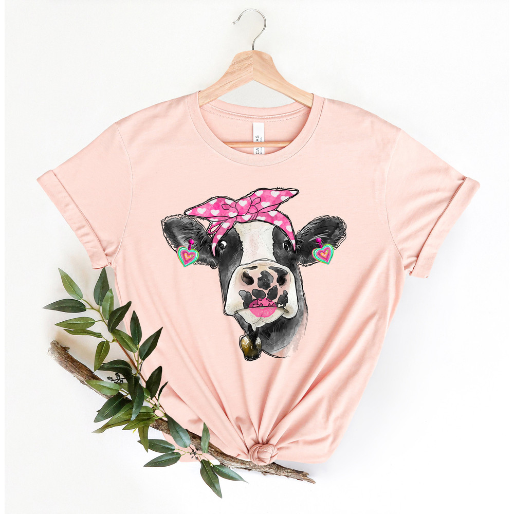 Valentines Day Cow Shirt,Valentines Day Shirts For Woman,Heart Shirt,Cute Valentine Shirt,Valentines Day Gift,Valentines Gift - 4.jpg