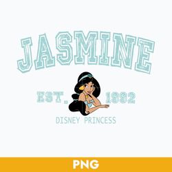 Jasmine Est.1992 Disney Princess Png, Princess Family Trip 2023 Png, Jasmine Princess Png Digital File