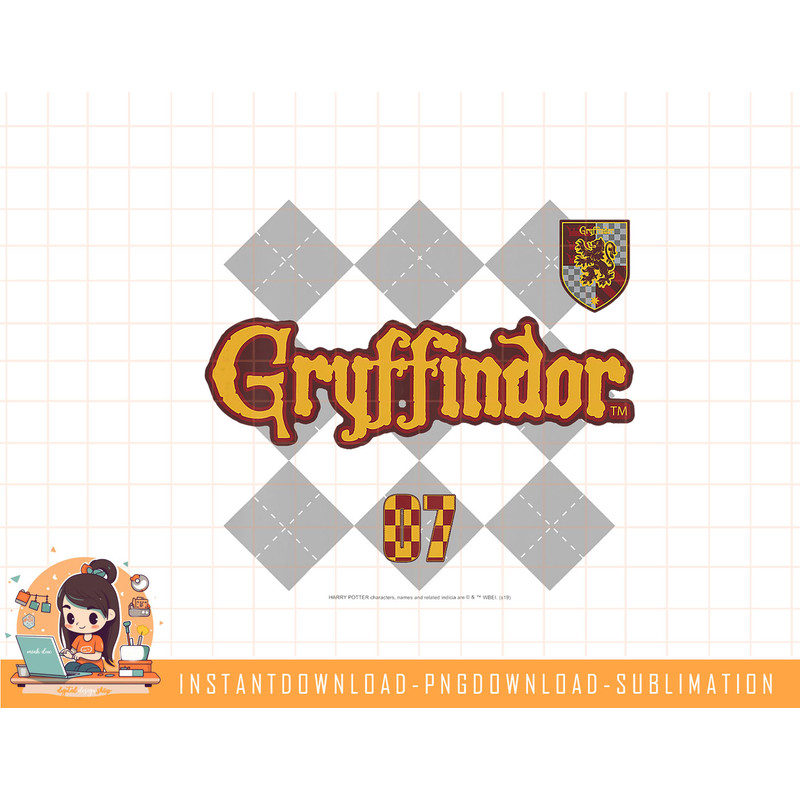 Kids Harry Potter Gryffindor Pride Plaid 07 png, sublimate, digital download.jpg
