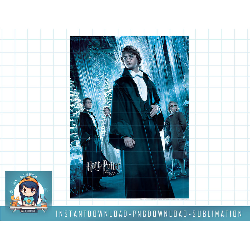 Kids Harry Potter Goblet Of Fire Yule Ball Character Poster png, sublimate, digital download.jpg
