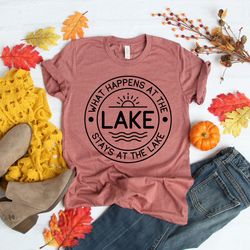 what happens at the lake stays at the lake shirt,lake life shirt, lake shirt,wildlife shirts,vacation shirts,gift for he