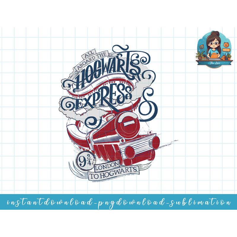 Kids Harry Potter All Aboard The Hogwarts Express png, sublimate, digital download.jpg