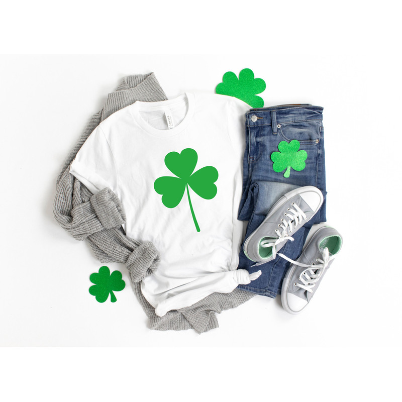 Womens st pattys shirt, glitter shamrock tee, st patricks day shirt, womens st paddys, cute st pattys shirt, st pattys women - 1.jpg