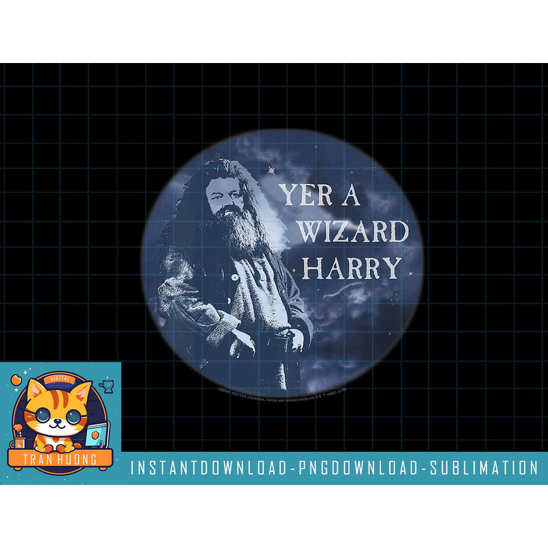 Kids Harry Potter Hagrid Yer A Wizard Harry Portrait png, sublimate, digital download.jpg