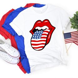4th of July Lips 2022 Shirt,Freedom Shirt,Fourth Of July Shirt,Patriotic Shirt,Independence Day Shirts,Patriotic Family