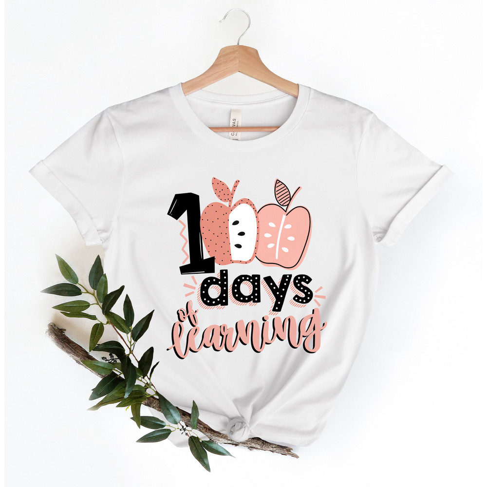 100 Days School Shirt,100 Days Brighter Shirt,Teacher Shirt,100th Day Of School,Back To School Shirt,Teacher Appreciation,girly school Tee - 3.jpg