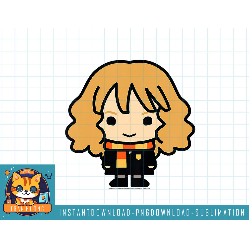 Kids Harry Potter Hermione Granger Clever Face Chibi Youth png, sublimate, digital download.jpg