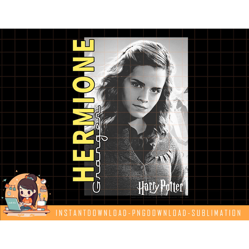 Kids Harry Potter Hermione Granger Character Poster png, sublimate, digital download.jpg