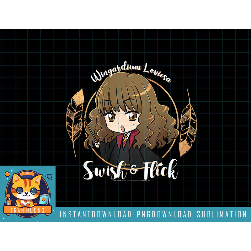 Kids Harry Potter Hermione Wingardium Leviosa Swish & Flick Youth png, sublimate, digital download.jpg
