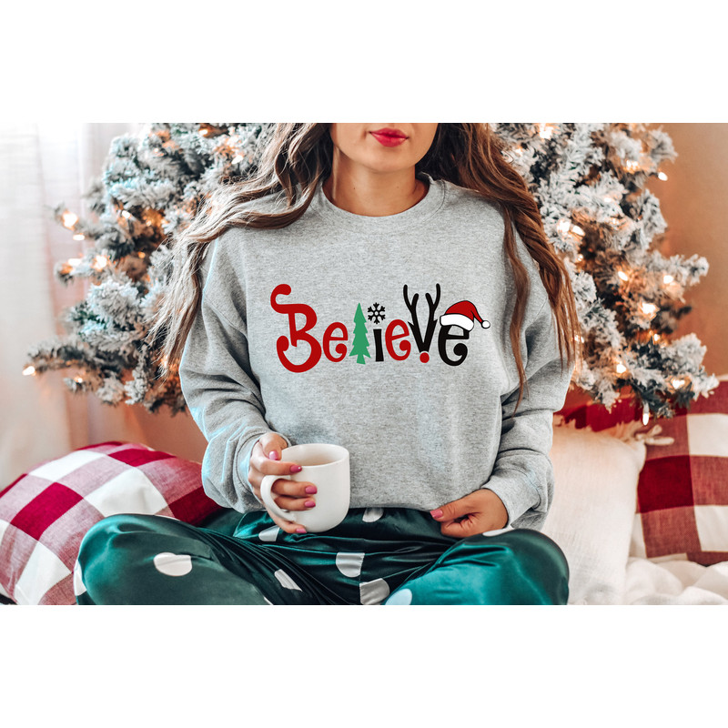 Believe Christmas Shirt, Christmas T-shirt, Christmas Family Shirt,Believe Shirt,Christmas Gift, Holiday GiftChristmas Shirt,Matching Shirt - 4.jpg