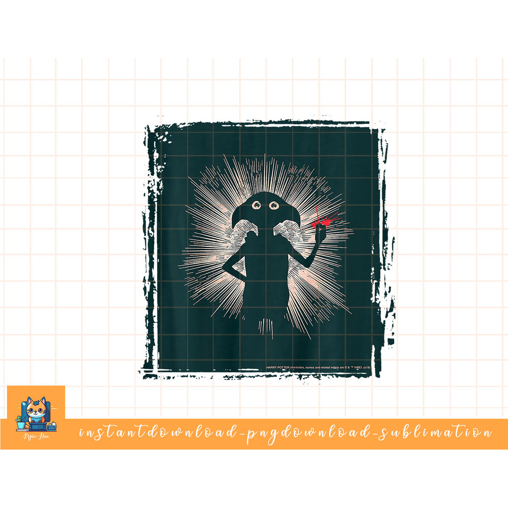 Kids Harry Potter Dobby Magical Snap Silhouette png, sublimate, digital download.jpg