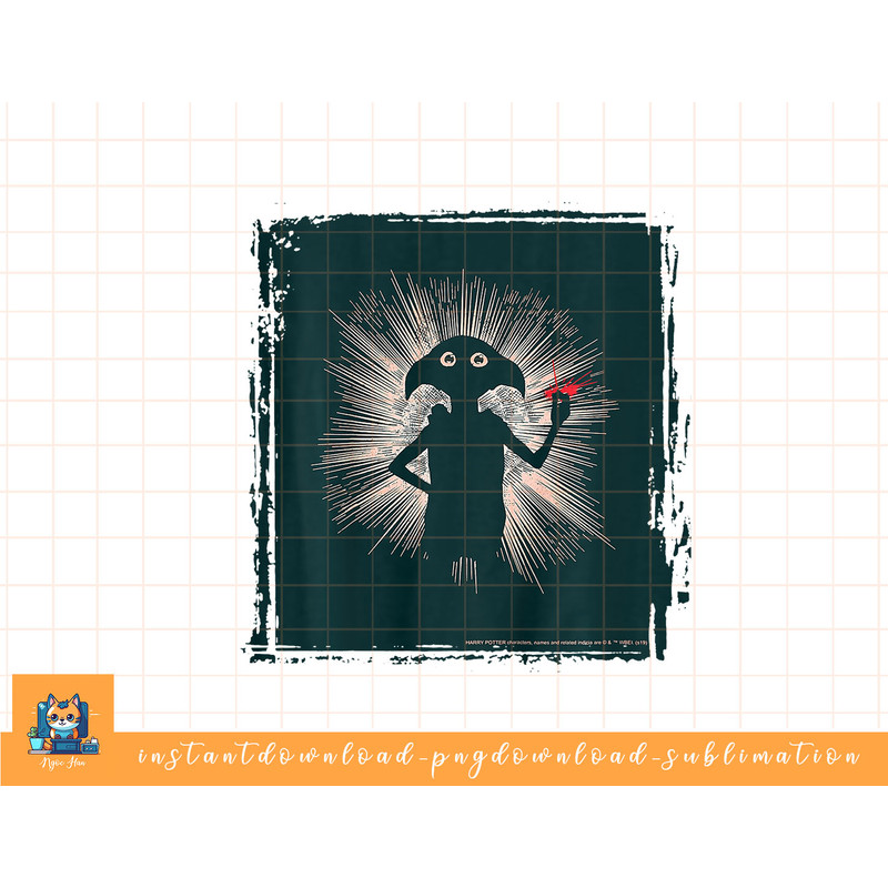 Kids Harry Potter Dobby Magical Snap Silhouette png, sublimate, digital download.jpg