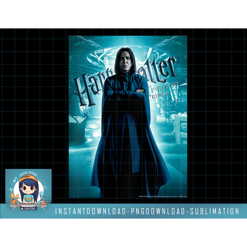 Kids Harry Potter Half-Blood Prince Snape Character Poster png, sublimate, digital download.jpg