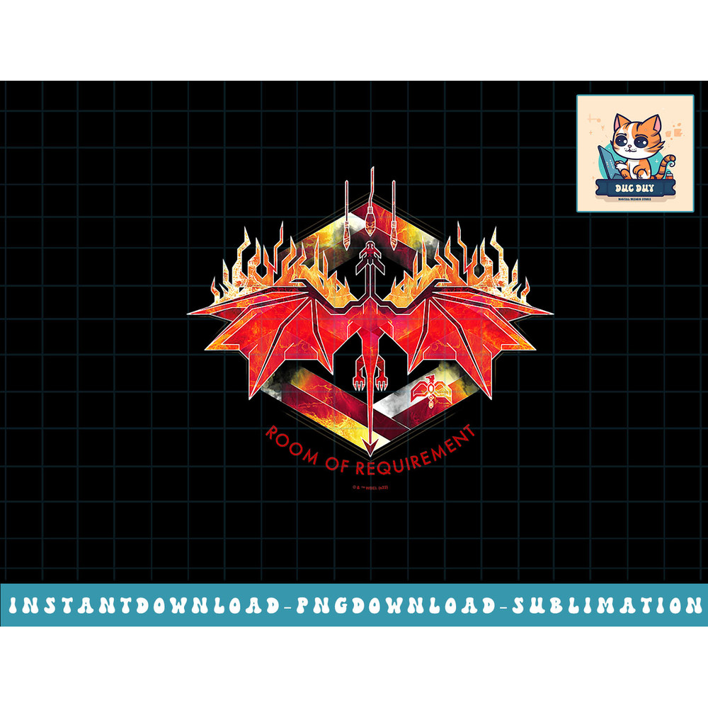 Harry Potter Deathly Hallows 2 Room Of Requirement Crest png, sublimate, digital download.jpg