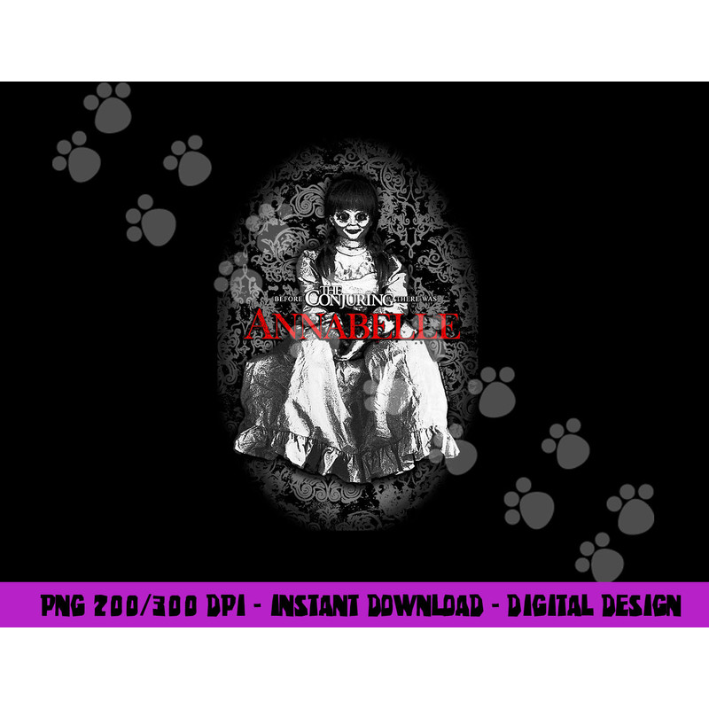 Annabelle Lace Potrait  png, sublimation .jpg