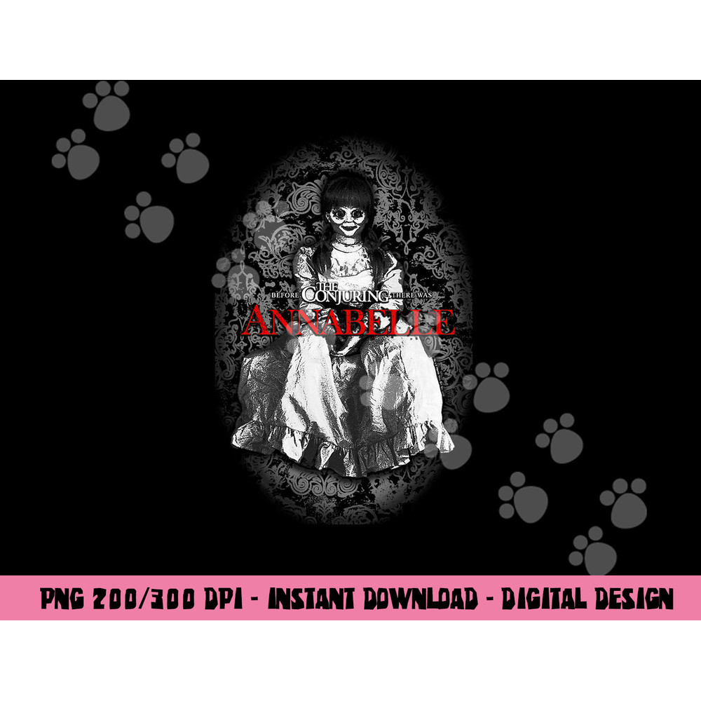 Annabelle Lace Potrait  png, sublimation .jpg