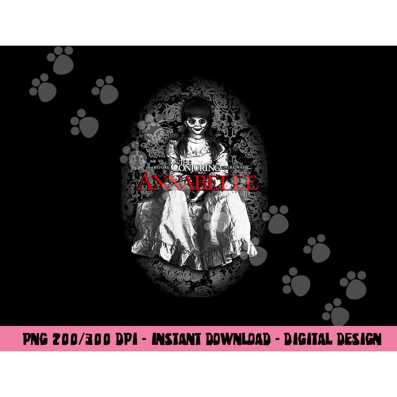 Annabelle Lace Potrait  png, sublimation .jpg