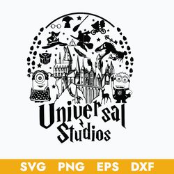 universal studio svg, universal trip svg, minion svg, magical kingdom svg, magic wizard svg, png dxf eps file