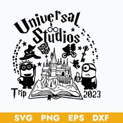 Universal Studio Trip 2023 Svg, Hogwarts Svg, Harry Potter Svg, Minion Svg, Magic Castle Svg, Png Dxf Eps File
