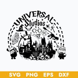 universal studio svg, family vacation svg, magical kingdom svg, hogwarts svg, minion svg, magic castle, png dxf eps file