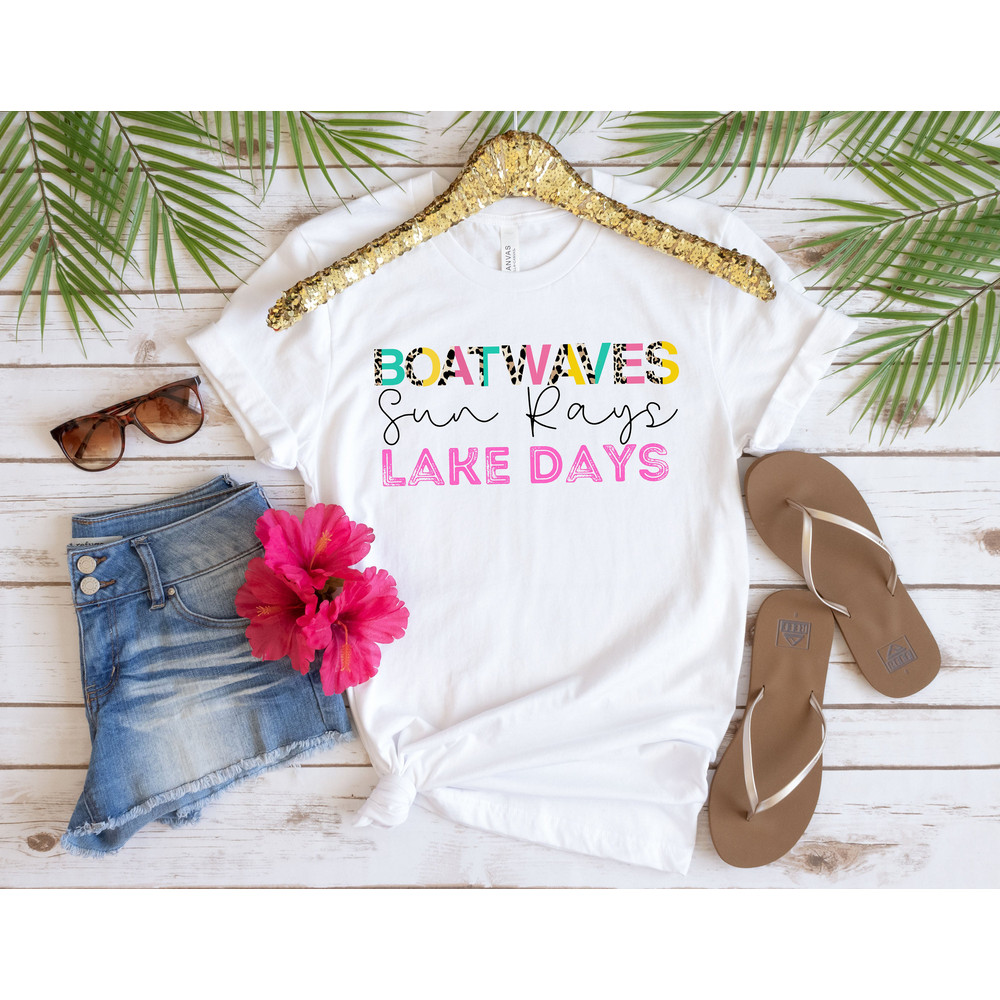 Boat Waves, Sun Rays shirt,Lake Squad Shirt, Lake Shirt, Vacation Shirt, Camping Life Shirt, Family Matching Shirts, Custom Family Matching - 3.jpg
