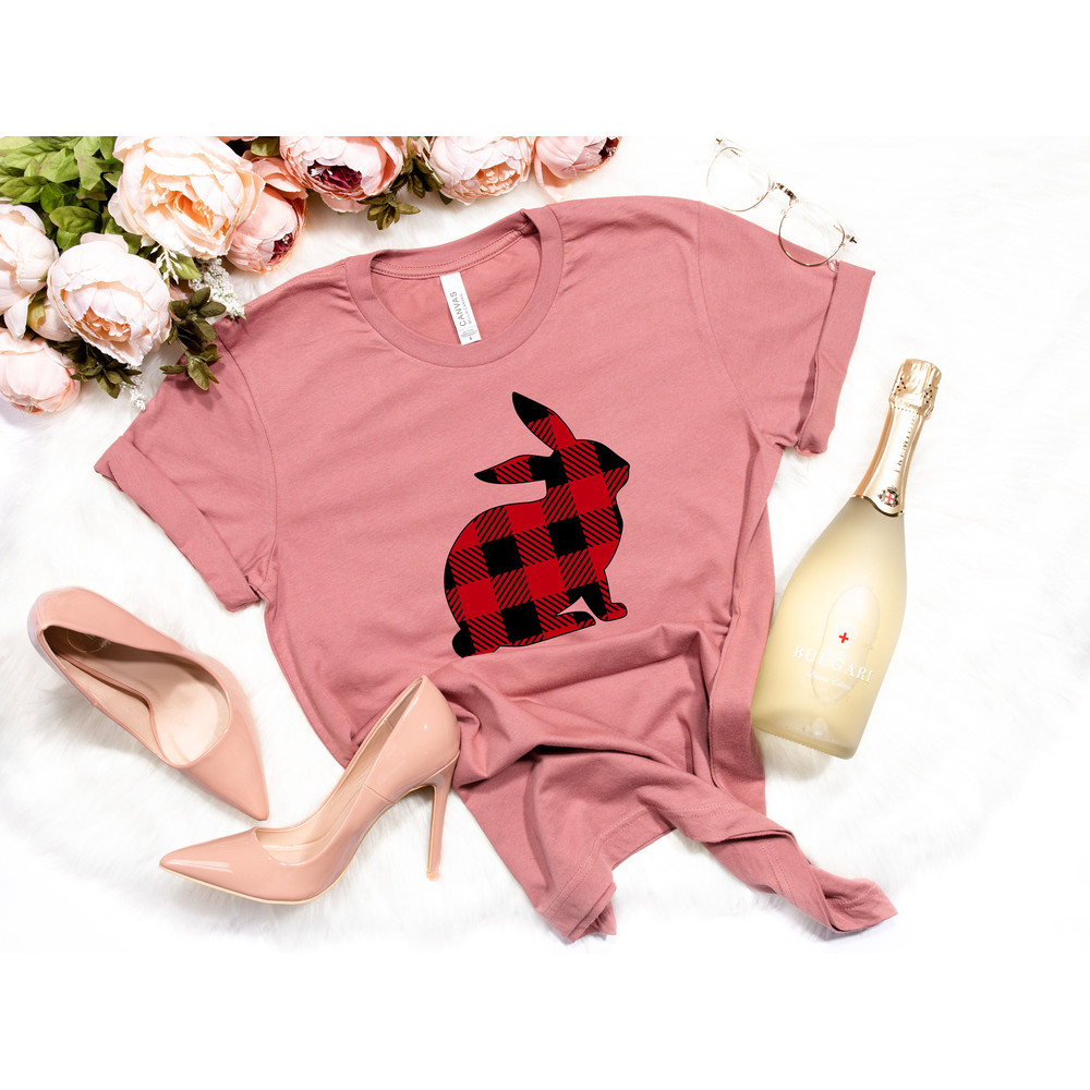 Buffalo Plaid Easter Bunny Shirt,Easter Shirt For Woman,Carrot Shirt,Easter Shirt,Easter Family Shirt,Easter Day,Easter Matching Shirt - 2.jpg