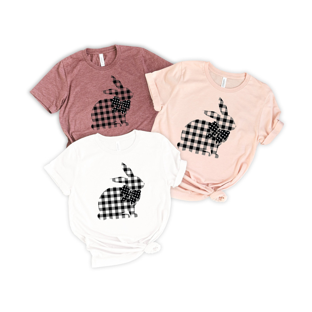 Buffalo Plaid Easter Bunny Shirt,Easter Shirt For Woman,Carrot Shirt,Easter Shirt,Easter Family Shirt,Easter Day,Easter Matching Shirt - 1.jpg