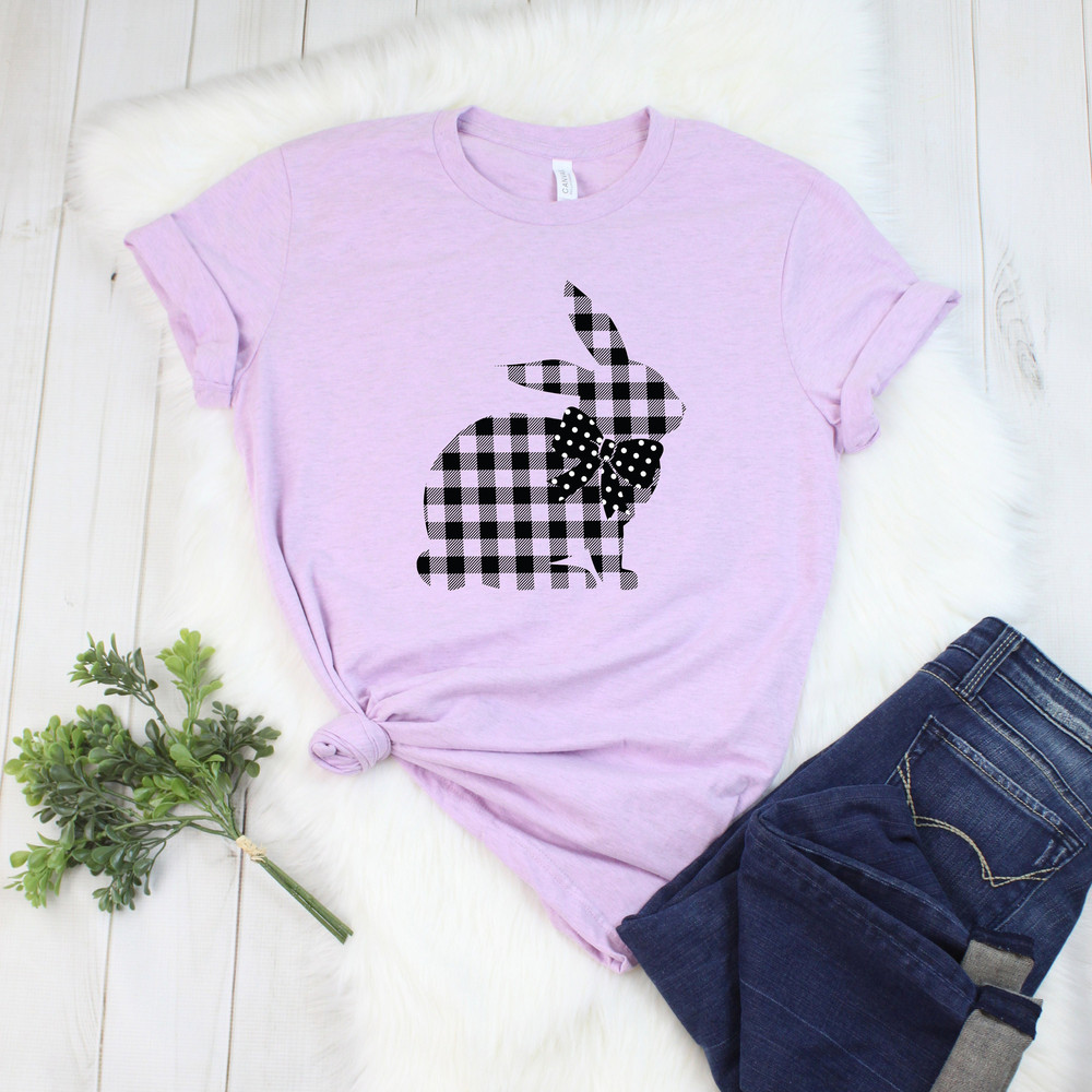 Buffalo Plaid Easter Bunny Shirt,Easter Shirt For Woman,Carrot Shirt,Easter Shirt,Easter Family Shirt,Easter Day,Easter Matching Shirt - 4.jpg