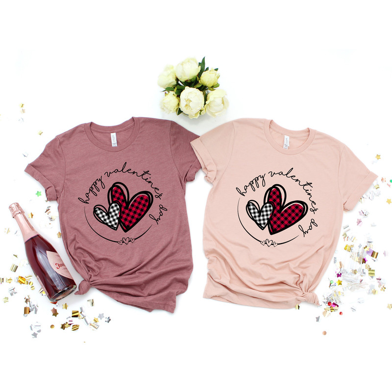 Buffalo Plaid Heart Valentines Day Shirt,Valentines Day Shirts For Woman,Heart Shirt,Cute Valentine Shirt,Valentines Day Gift,Couple Shirt - 2.jpg