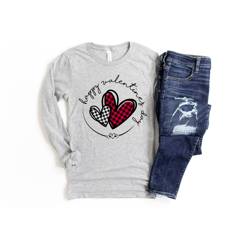Buffalo Plaid Heart Valentines Day Shirt,Valentines Day Shirts For Woman,Heart Shirt,Cute Valentine Shirt,Valentines Day Gift,Couple Shirt - 4.jpg