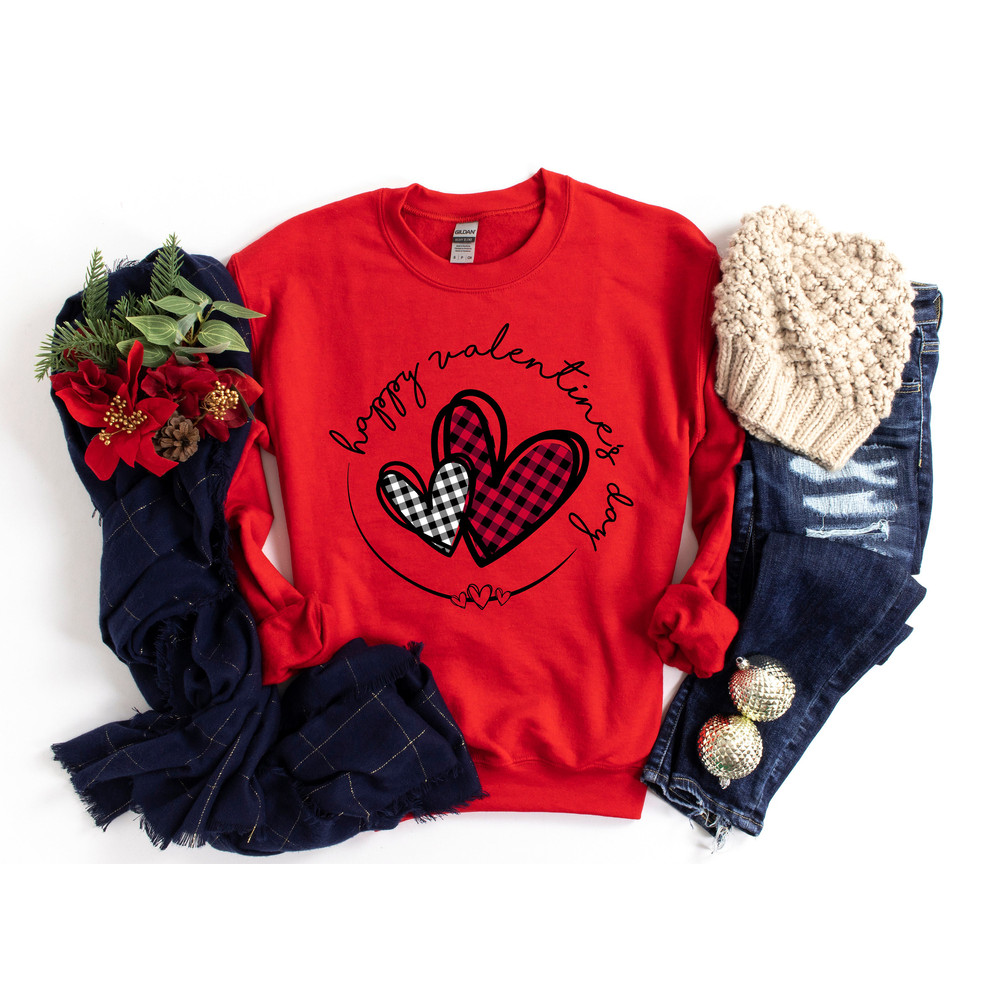 Buffalo Plaid Heart Valentines Day Shirt,Valentines Day Shirts For Woman,Heart Shirt,Cute Valentine Shirt,Valentines Day Gift,Couple Shirt - 5.jpg