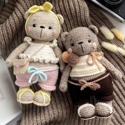 Bears Michelle and Martin Amigurumi | Crochet Pattern PDF