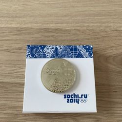 Olympic Medal Participant Sochi 2014 in box Original Rare
