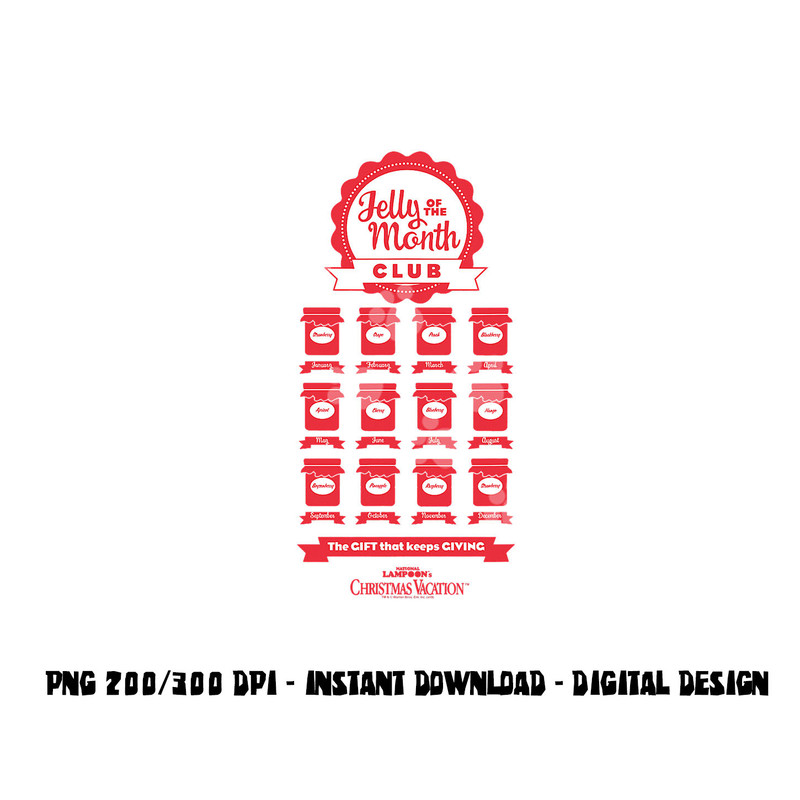 Christmas Vacation Jelly of the Month Club png, sublimation .jpg