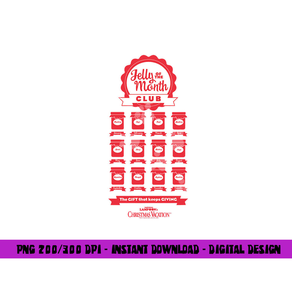 Christmas Vacation Jelly of the Month Club  png, sublimation .jpg