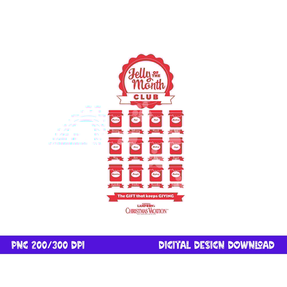 Christmas Vacation Jelly of the Month Club png, sublimation .jpg