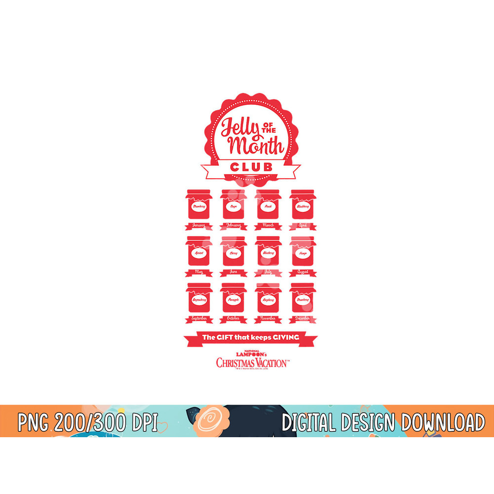 Christmas Vacation Jelly of the Month Club png, sublimation .jpg