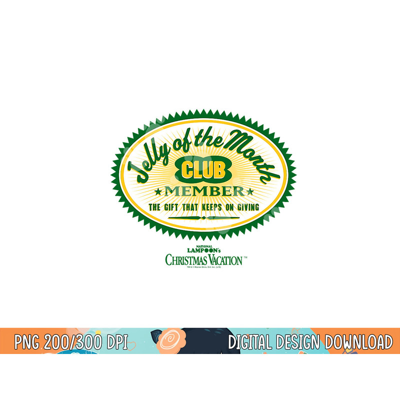 Christmas Vacation Jelly of the Month Club Member  png, sublimation .jpg