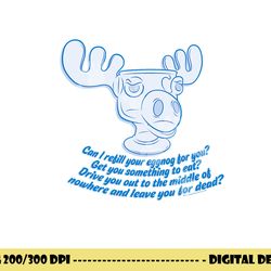 christmas vacation moose mug refill  png, sublimation