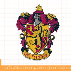 kids harry potter gryffindor house crest png, sublimate, digital download
